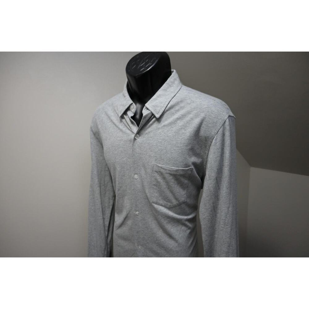 Bonobos Dress Shirt Slim Fit Gray‎ Casual Button Up Long Sleeve Mens Large Short - Picture 3 of 7